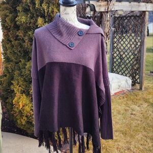 DressBarn L/XL Shawl with Arms Sweater!